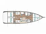 Sun Odyssey 490 - Layout image