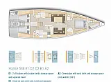 Hanse 588 - ONLY SKIPPERED - Layout image