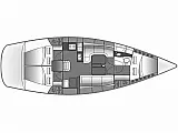 Bavaria 38 Cruiser - Layout image