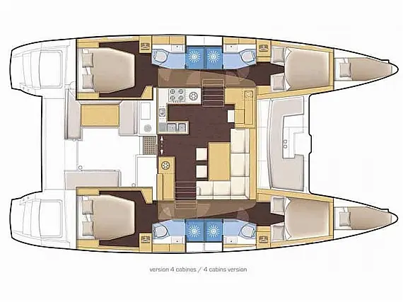 Lagoon 46/12  - Layout image