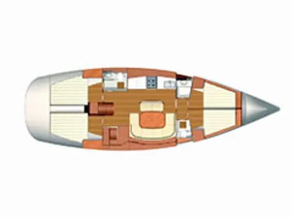 Dufour 455 GL - Layout image