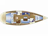 Bavaria 43 Cruiser - Layout image