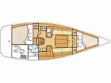 Beneteau First 35 - Layout image