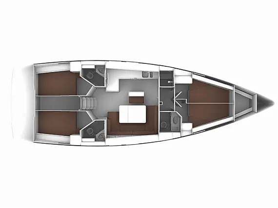 Bavaria Cruiser 46 m. - Layout image