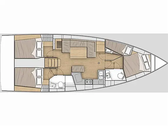 Oceanis 40.1 - Immagine di layout