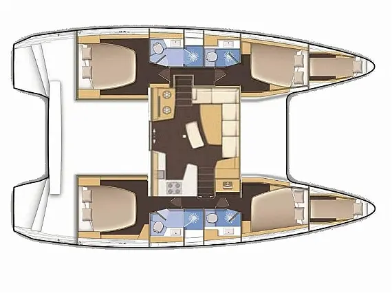 Lagoon 40 (12) - Layout image