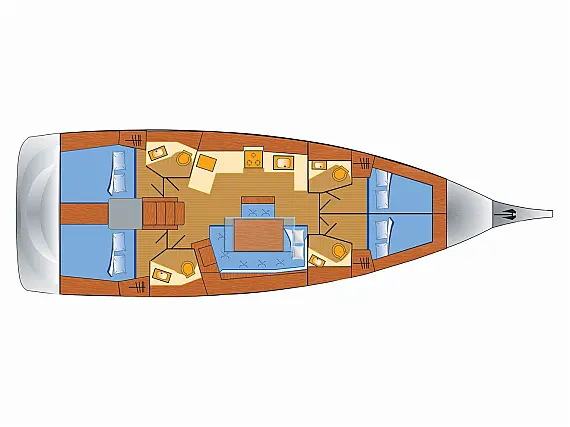 Oceanis 46.1 - Layout image
