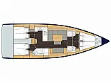 Bavaria C45 - Layout image