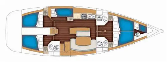 Cyclades 50.5 - Layout image