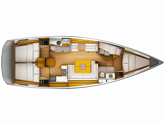 Sun Odyssey 449 - Layout image