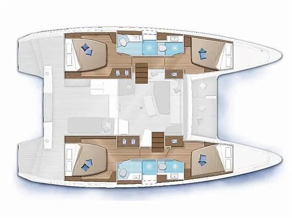 Lagoon 42 - Layout image