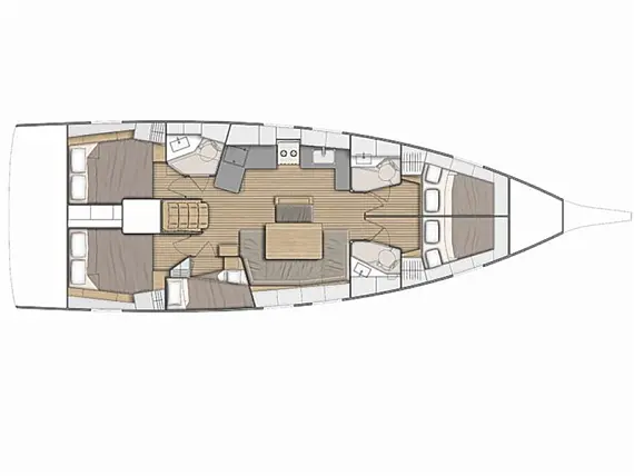 Oceanis 46.1 - Layout image