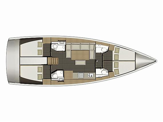Dufour 460GL - Layout image