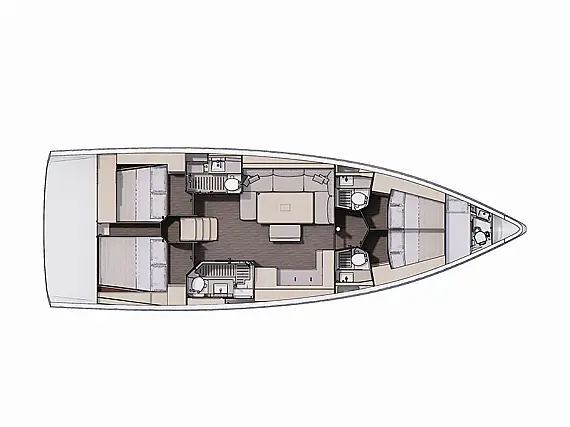 Dufour 470 GL - Layout image