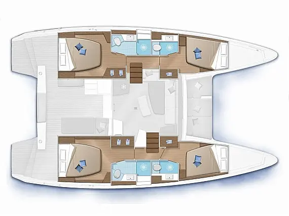 Lagoon 42 - Layout image