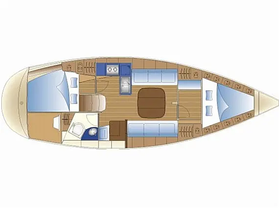 Bavaria 36 (Owner's version) - Layout image