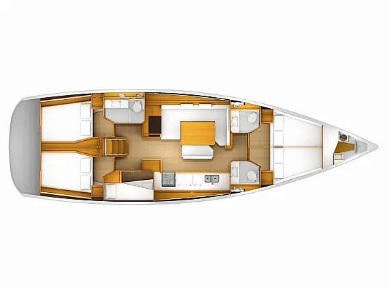 Sun Odyssey 519 - Layout image