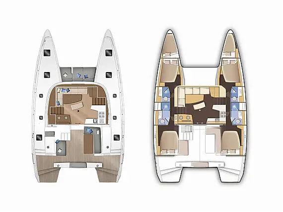 Lagoon 42 - Layout image