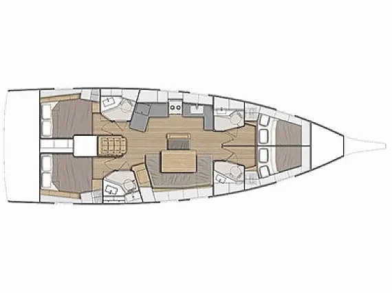 Oceanis 46.1 - Layout image