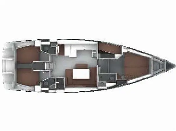 Bavaria Cruiser 51 - Layout image