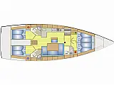 Bavaria  Cruiser 46 - Layout image