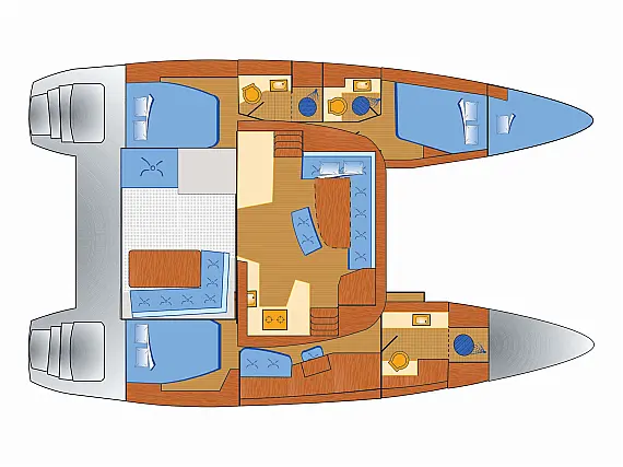 Lagoon 42.3 - Layout image
