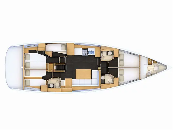 Jeanneau 54 - Layout image