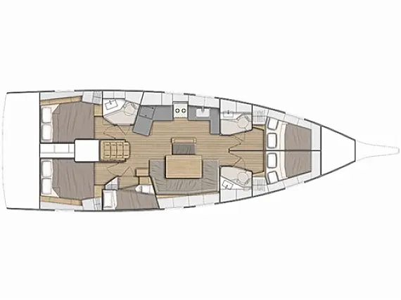 Oceanis 46.1 (5/3) - Layout image