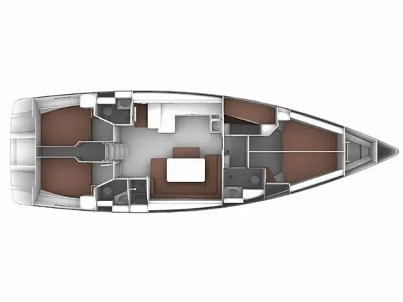 Bavaria Cruiser 51 - Layout image