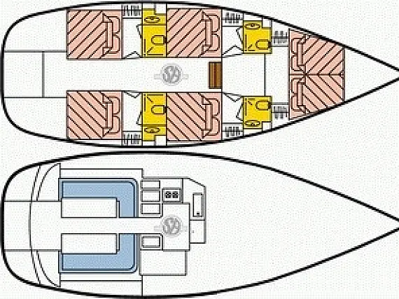 Dufour Atoll 6 - Layout image