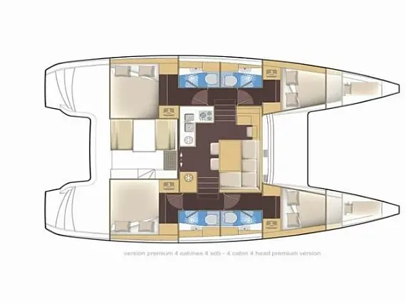 Lagoon 39 - Layout image