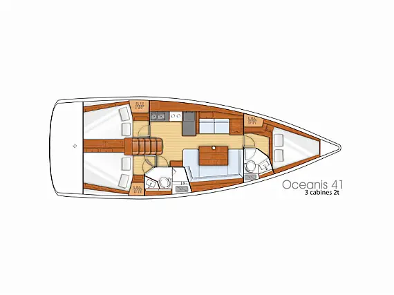 Oceanis 41 - Layout image