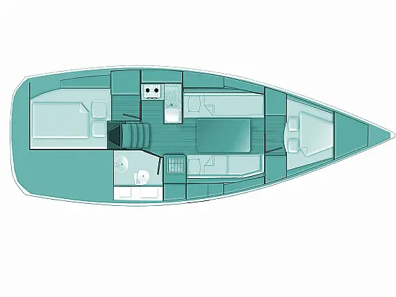 Sun Odyssey 319 - Layout image