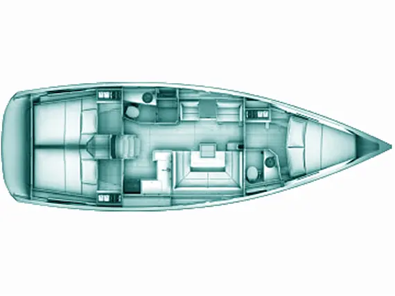 Sun Odyssey 419 - Layout image