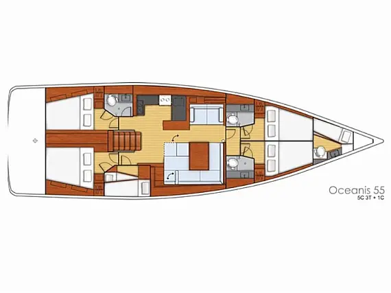Oceanis 55 - Layout image