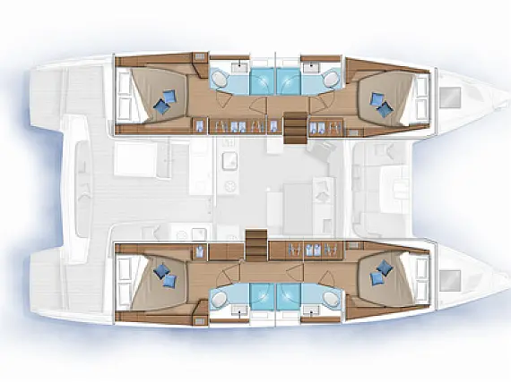 Lagoon 46  - Layout image