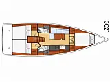Oceanis 38.1 - Layout image