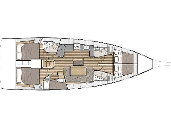Oceanis 46.1 - Layout image