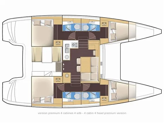 Lagoon 39 - Layout image