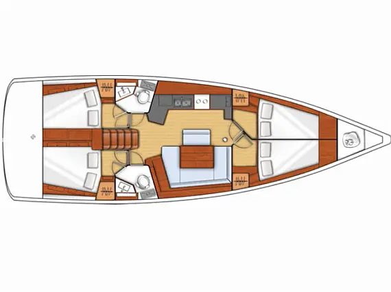 Oceanis 45 - Layout image