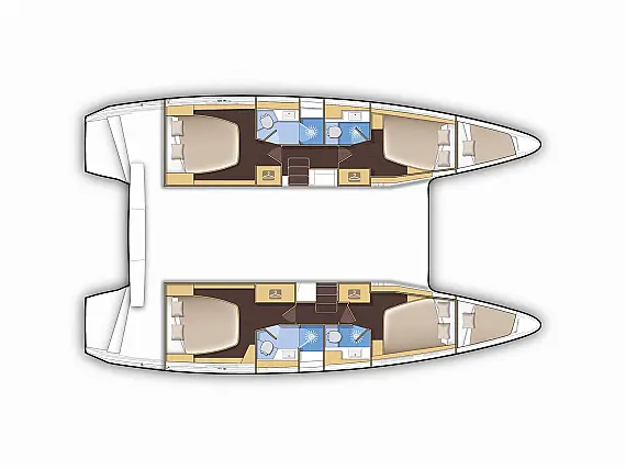 Lagoon 42 A/C & GEN - Layout image