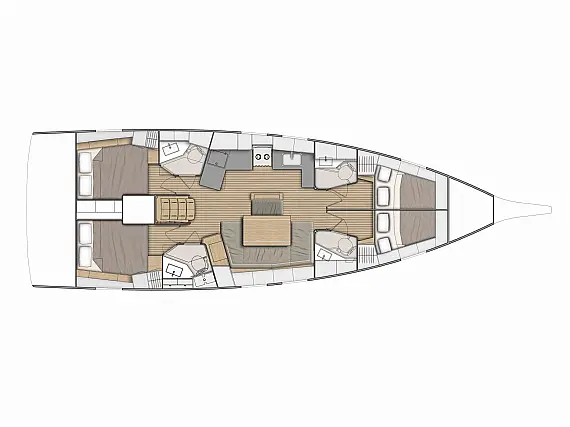 Oceanis 46.1 - Layout image