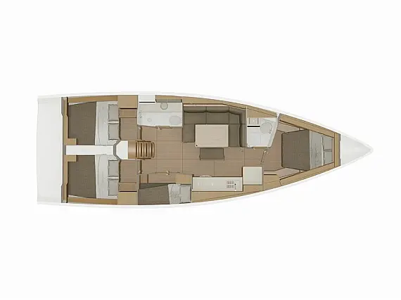 Dufour 430 - Layout image