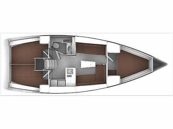 Bavaria 37 Cruiser - Layout image