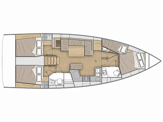 Oceanis 40.1 - Layout image