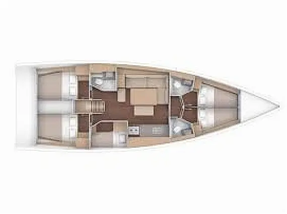 Dufour 470 - Layout image