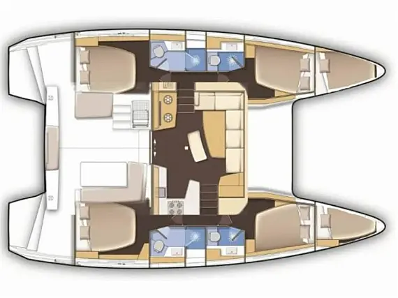 Lagoon 42 - Layout image