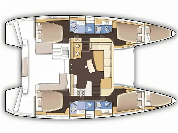 Lagoon 42 - Layout image