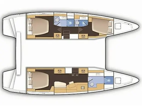 Lagoon 42 Owner - Layout image