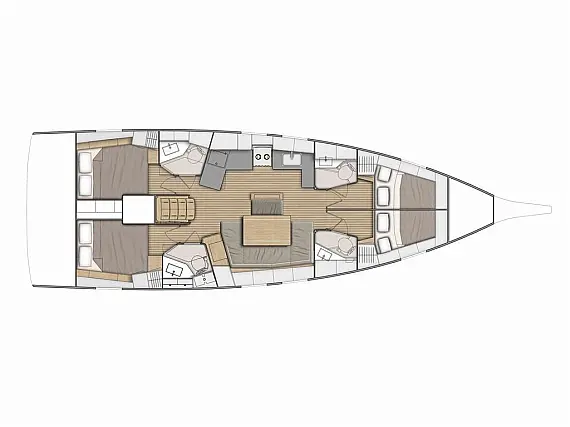 Oceanis 46.1 (4/4) - Layout image
